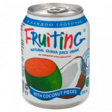 Напиток Фрутинг на основе сока гуавы с кусочками кокоса 238мл*24 ж/б