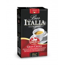 Кофе SAQUELLA Bar Italia кофе молотый Gran Crema 250 г в/у