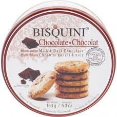 Bisquini печенье с кусочкками молочного и темного шоколада, 150гр