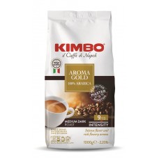 Кофе KIMBO Gold 100% Arabica натуральный в зернах 1кг