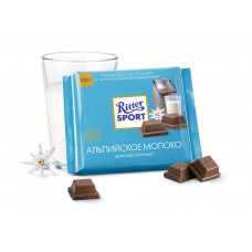 Шоколад Ritter SPORT молочный с альпийским молоком 100г
