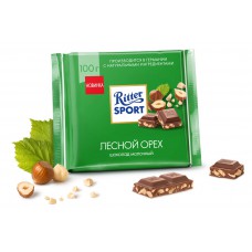 Шоколад Ritter SPORT молочный с обжаренным дробленым орехом 100г