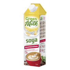 Напиток из сои "Green Milk" обогащенный кальцием и витаминами "Soya Professional", 1л
